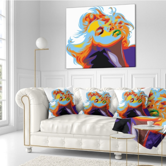 Artistic Lumbar Accent Throw Pillow | 12in x 19in | 2-Sided - Picture 2 of 6